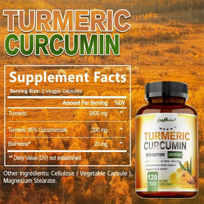 Curcumine de curcuma – Soulage les douleurs articulaires, favorise la croissance osseuse, soutient l'inflammation des articulations, antioxydant et santé digestive. — image 4