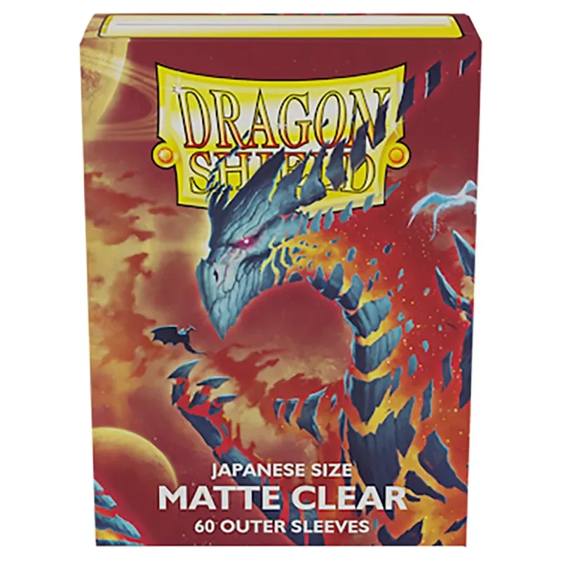 60 ชิ้น/กล่อง Matte CLEAR ญี่ปุ่นขนาด Dragon SHIELD การ์ดใช้สำหรับ YGO การ์ดเกมที่สมบูรณ์แบบสำหรับ YGO เกมการ์ด