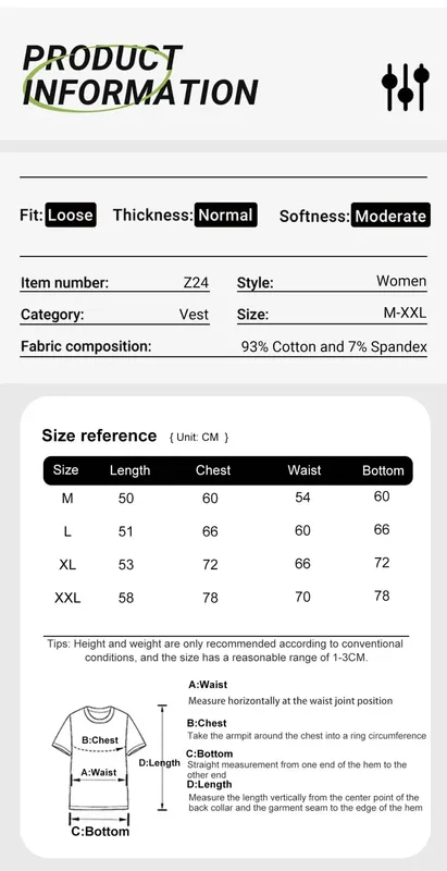 Y2K Canotte in cotone a costine Canotte da donna estive Slim O-Collo senza maniche Basic Gilet morbido e traspirante Canottiera sportiva da jogging quotidiana — image 8