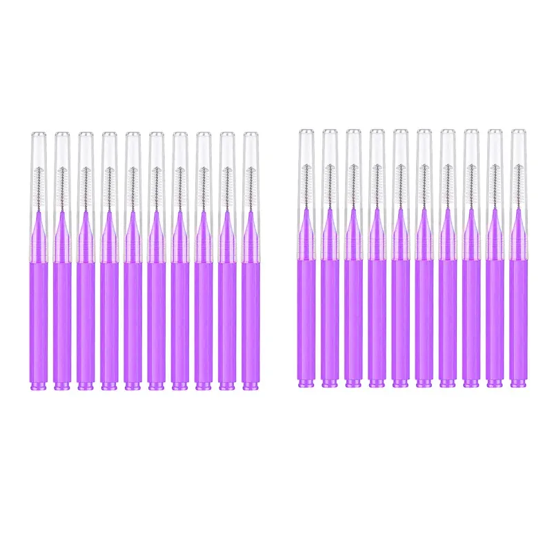 10/20 Pcs Spazzole per sopracciglia Mini Brow Lifting Brush Usa e getta Trucco Strumento per ciglia Dente Pennello interdentale Forniture per estensione ciglia — image 16