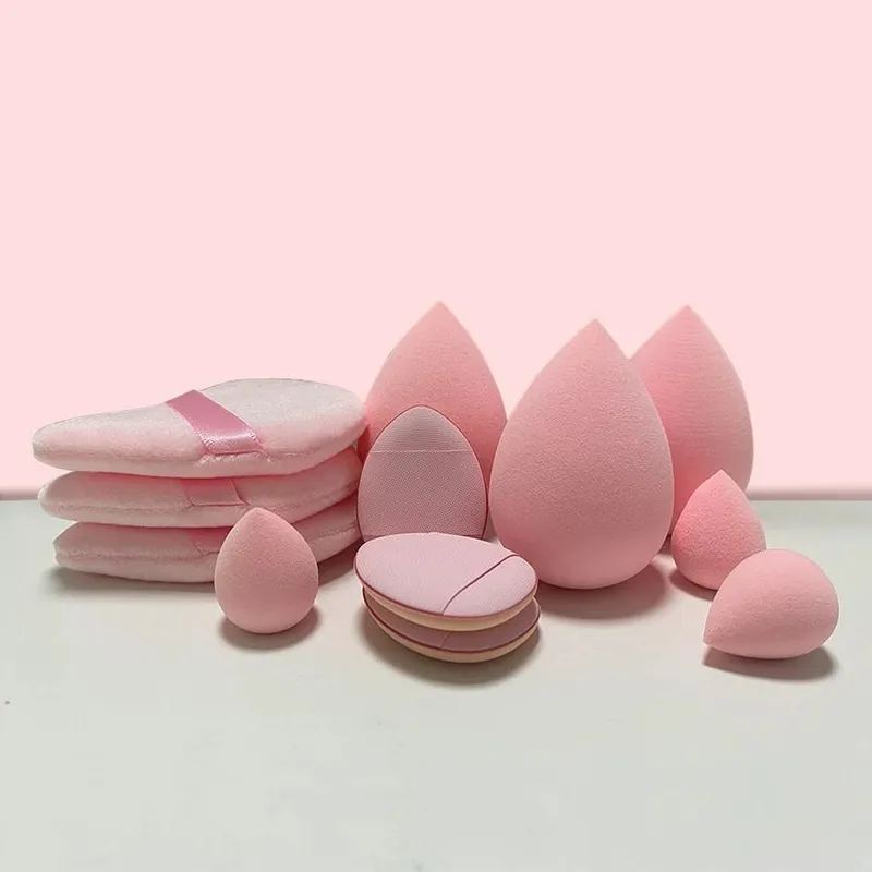 12 stk Lille medium og stort kombinationssæt Makeup Puff Essential for begyndere