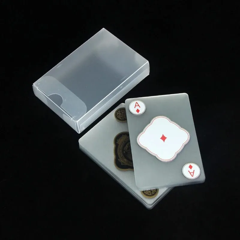 Spielkarten mit transparenter, wasserfester PVC-Kunststoff-Pokerkarte mit Box, perfekt für Blackjack Euchre und andere Spiele — image 5