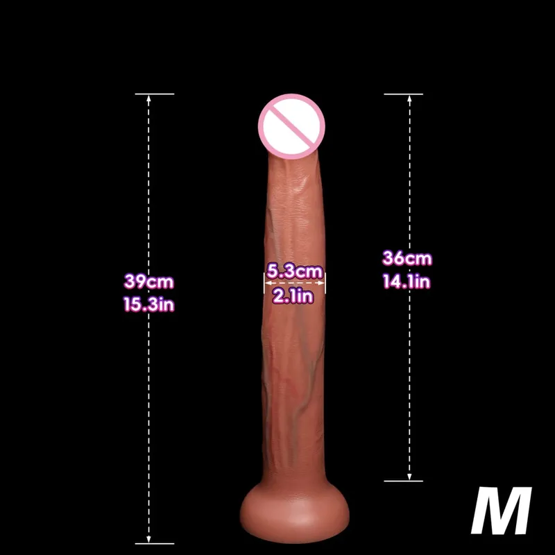 Pene artificiale super lungo Dildo realistico Genitali maschili Penetrazione Giocattolo del sesso anale Masturbazione vaginale femminile Ventosa Cazzo — image 11