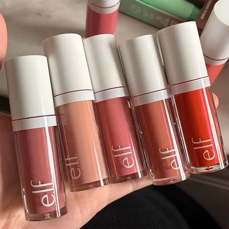 Elf Blush สำหรับริมฝีปากแก้ม Smooth Liquid Blush Two-ended ลิปสติกลิปกลอสแต่งหน้าติดทนนานสีชมพู Primer สำหรับ Pore Minimization — image 4