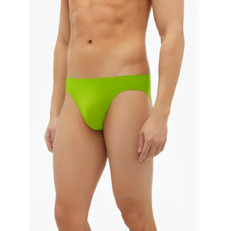 Latex Underwear Transparent Briefs Men's Rubber Convex Pouch Underpants Shiny Male Erotic Lingerie Triangle Panties Slip Homme — image 8