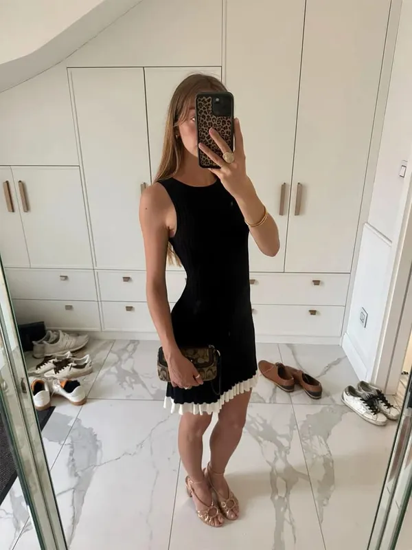 여성 레인보우 스트라이프 니트 맥시 드레스 원 숄더 싱글 스트랩 사이드 스플릿 Bodycon Vestidos 여름 해변 휴가 파티 가운 2026 — image 11