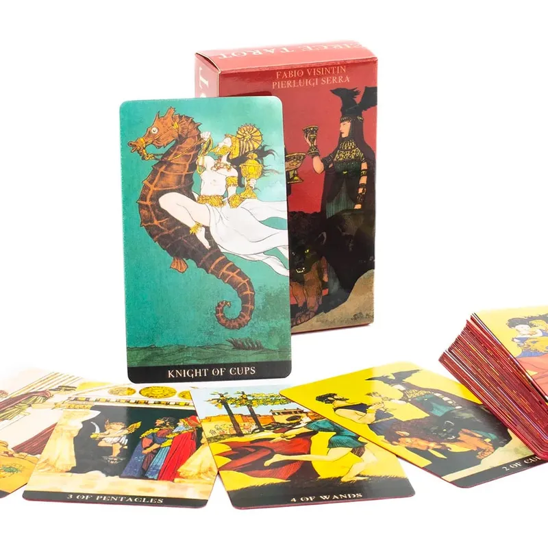 Circe Tarot, 78 Karten mit Anleitungsheft, Schicksals-Wahrsagerei, Tarotkarten, Wahrsagerei, Kartenspiele, Party-Brettspiel, 10,3 x 6 cm — image 4