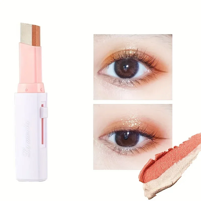 Dobbeltfarvet øjenskyggestift Perleskinnende øjenskygge Blyant Glitter Liner Highlighter Flerfarvet øjenskygge Øjenmakeup Kosmetik — image 9