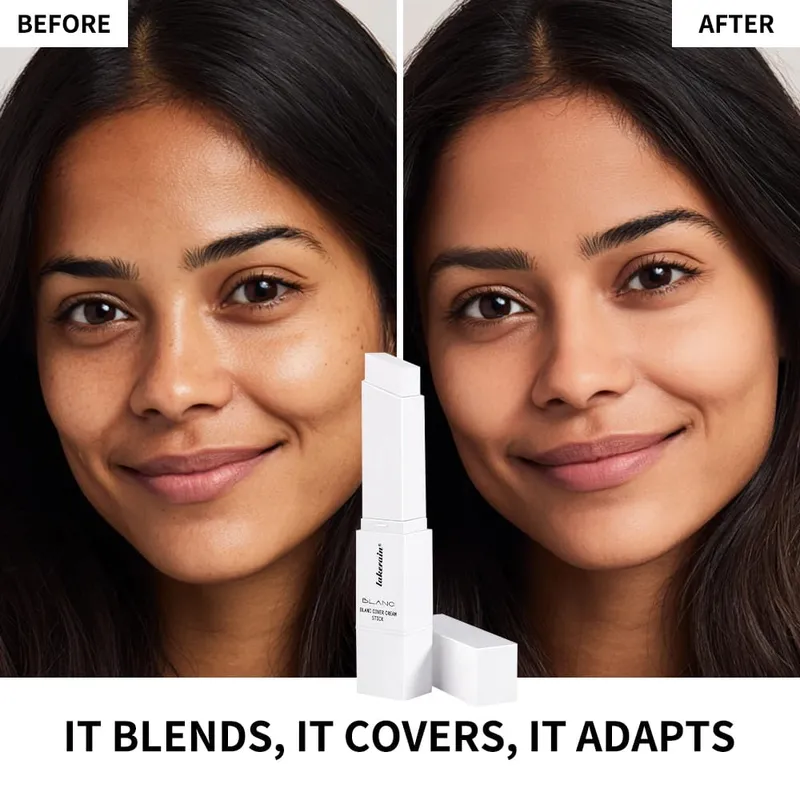 4 stk Ansigtsmakeup Sæt Foundation Stick Pore No More Primer Loose Setting Powder Langtidsholdbar mat Begynder Makeup Julegave — image 5