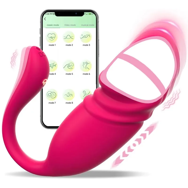 App Uzaktan Kumanda G Noktası Vibratörler Uzun Mesafe Sokma Titreşimli Yumurta Klitoral Stimülatörü Cinsel Zevk Seks Oyuncakları Kadınlar için — image 1