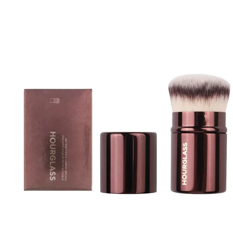 1pc Hourglass Powder Contour Berus solek Pemerah Pipi Bedak Berus solek pemegang logam Concealer Bronzer high end dengan kotak — image 22