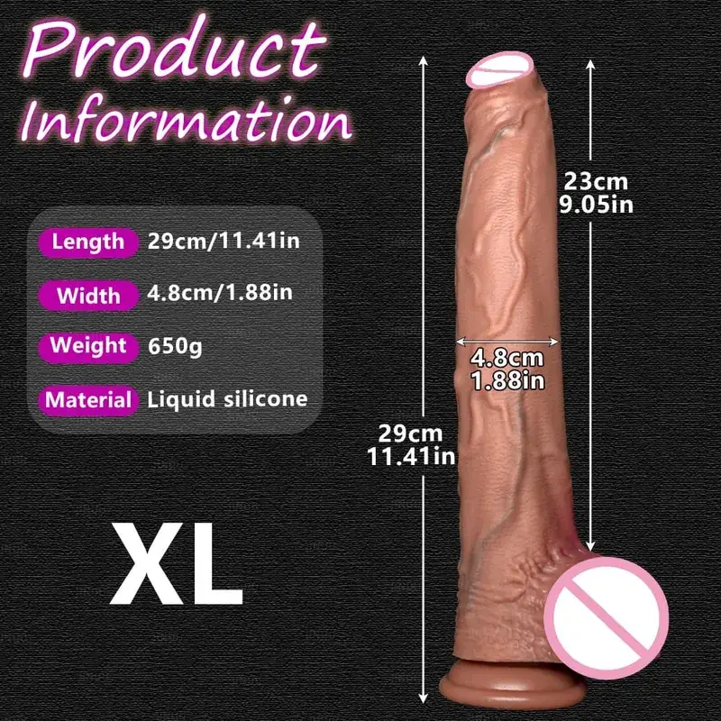 Grand godemiché réaliste en Silicone, 5 tailles, ventouse, énorme pénis, pour Couples, Masturbation, bite douce, femme, homme, jouet sexuel Anal pour adulte — image 13