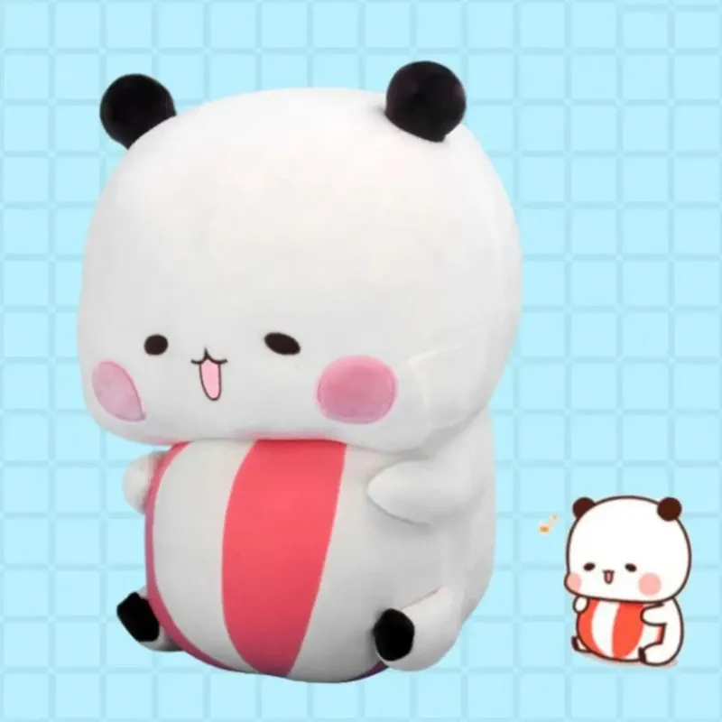 Bubu and Dudu Panda Plush Cute Cartoon Stuffed Soft Pillow Toy Wedding Handmade Ornament Panda Bear Doll Children's Day — image 9