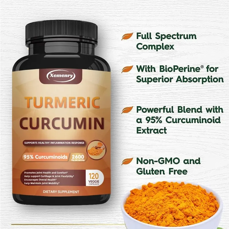 Turmeric Powder Curcumin Supplement Contains 95% Curcumin and Black Pepper Extract — image 3