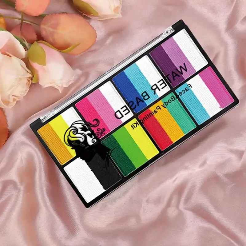 Water-Soluble Rainbow Palette Children's Face Body Makeup Face Stage Pigments Paint Paint Body Makeup Halloween R6N0 — image 5