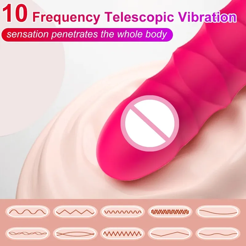 Simulieren Sie einen Dildo-Vibrator mit 10 leistungsstarken Vibrationsmodi des Klitoris-G-Punkt-Analstimulators für Sexspielzeug für erwachsene weibliche Paare — image 2