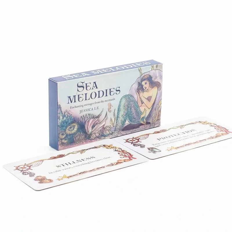 Meeresmelodien, magische Nachrichten, Wortkarten, Mini-Edition für Familientreffen, 40 Stück, 11 x 6 cm, Brettspiel, englische Version — image 2