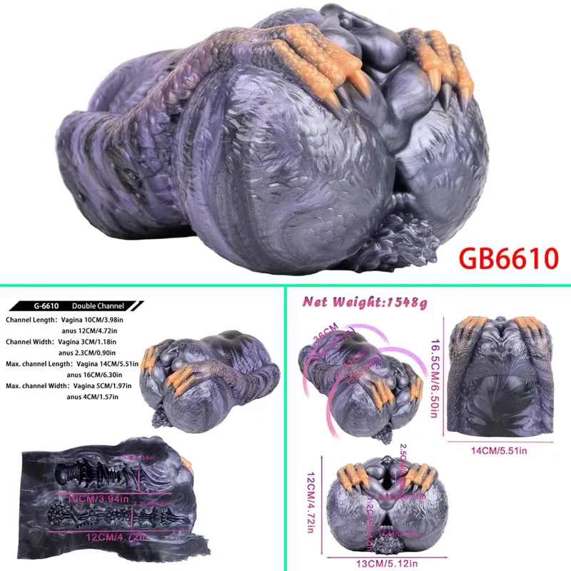 Fantasy Glutei/Torso Stile Silicone Masturbatore Maschile Singolo/Doppio Canale Per Adulti Onahole Pocket Pussy Stroker Giocattoli Del Sesso 오나홀 — image 21