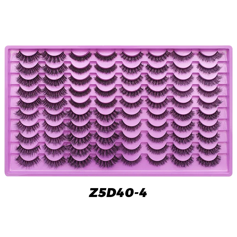 40 Pairs Volume Strip Lashes Faux Mink False Eyelashes Kit Cosmetics Soft Fake Volume Eyelash Extensions Wholesale — image 10