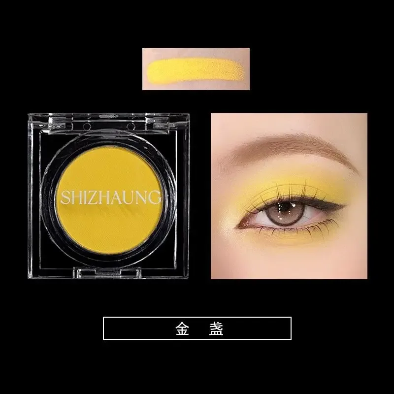 Chamäleon-Lidschatten-Puder, einfarbig, matt, schimmernd, metallischer Glitzer, Gothic, Hochglanz, hohe Farben, feines, blitzdauerndes Augen-Make-up — image 13