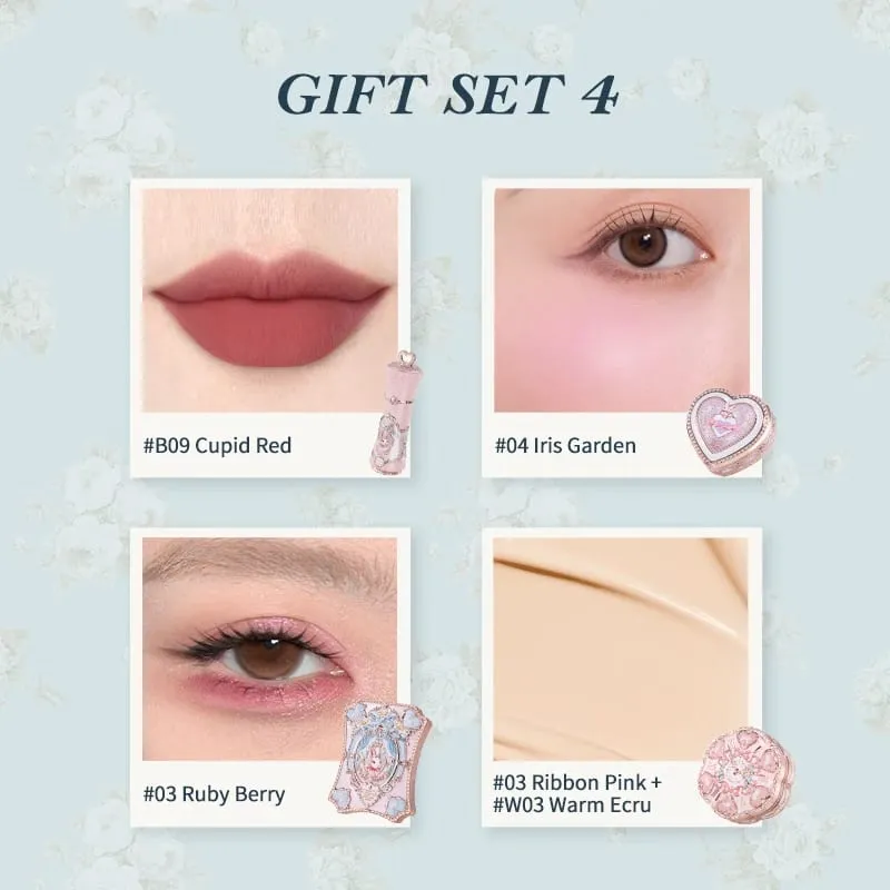 Flower Knows Bunny Garden Collection ชุดของขวัญแต่งหน้า Lip Cream Blush Cushion Cream Foundation แต่งหน้า Kit Full Professional — image 8