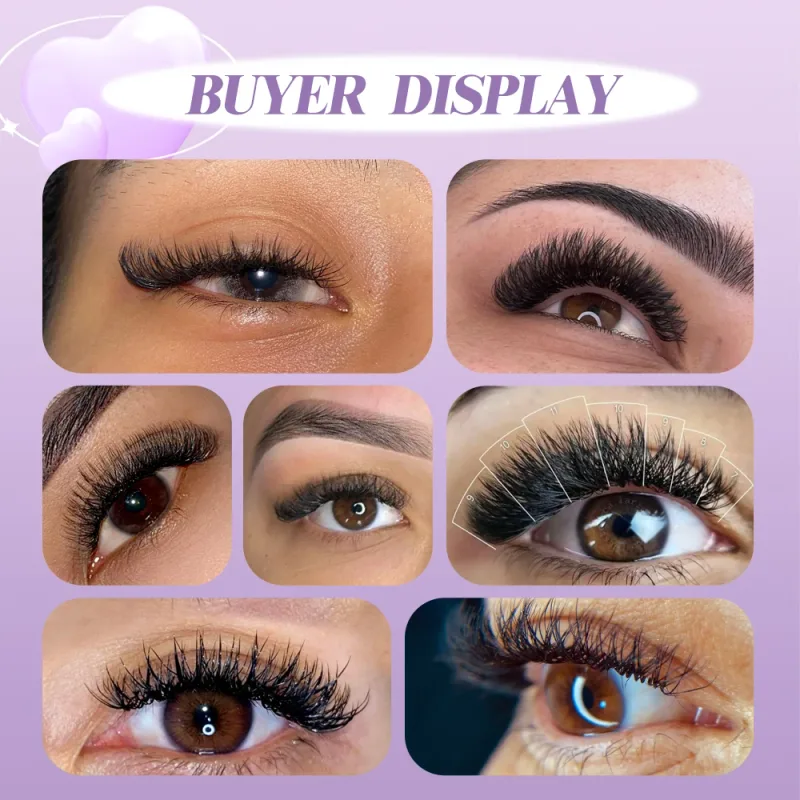 Wendy Lashes YY รูปร่างขนตาอัตโนมัติดอก W รูปร่าง Bloom 3D 4D 5D 6D 8DPremade อุปกรณ์ขนตาสีดำ Cilios 5D — image 7