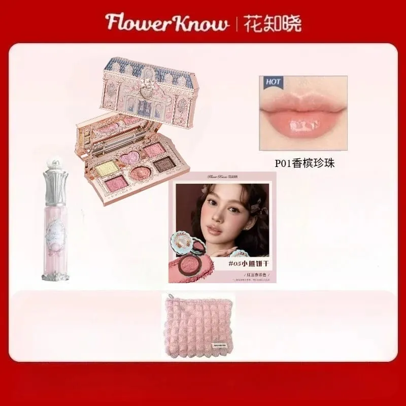 Flower Knows Set trucco Confezione regalo Farfalla Nuvola Spalla Cosmetici Rossetto Fard labbra Ombretto Borsa per trucco — image 16
