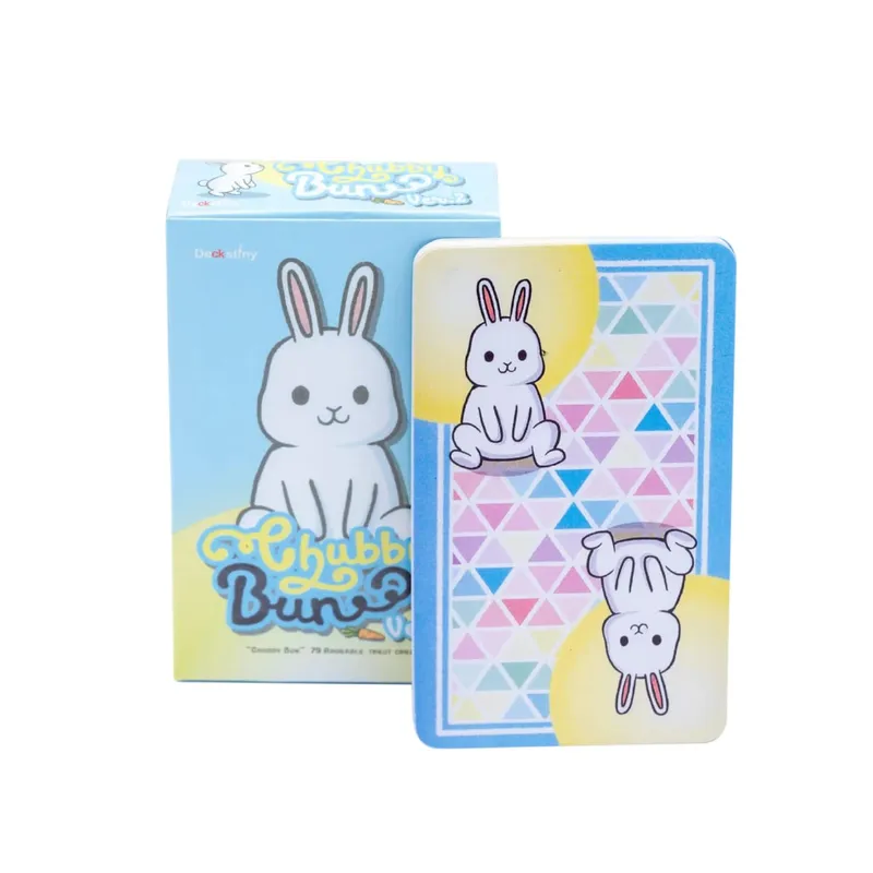 1 stk dæk Chubby Bun Rabbit Tarot Deck Version 2 Leisure Party Bordspil Højkvalitets Fortune-telling Prophecy Oracle Cards — image 1