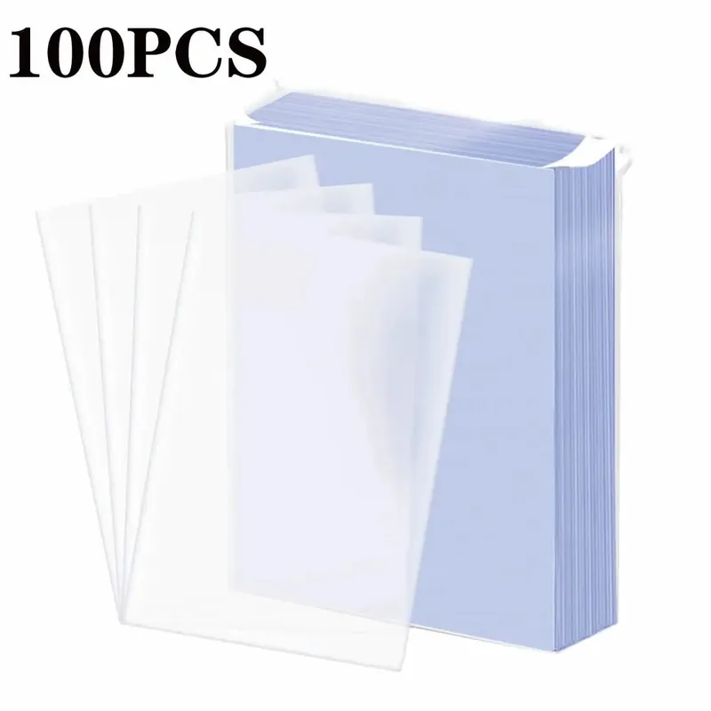 Confezione da 100 custodie trasparenti per carte collezionabili con custodia protettiva per il gioco Pokemon TCG Yugioh Baseball Sports Card