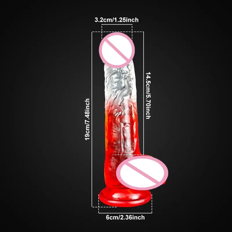 4 tailles Transparent gelée douce gode réaliste fausse bite pénis ventouse godemichet Anal jouets sexuels pour femme hommes vagin Anal jouets sexuels — image 11