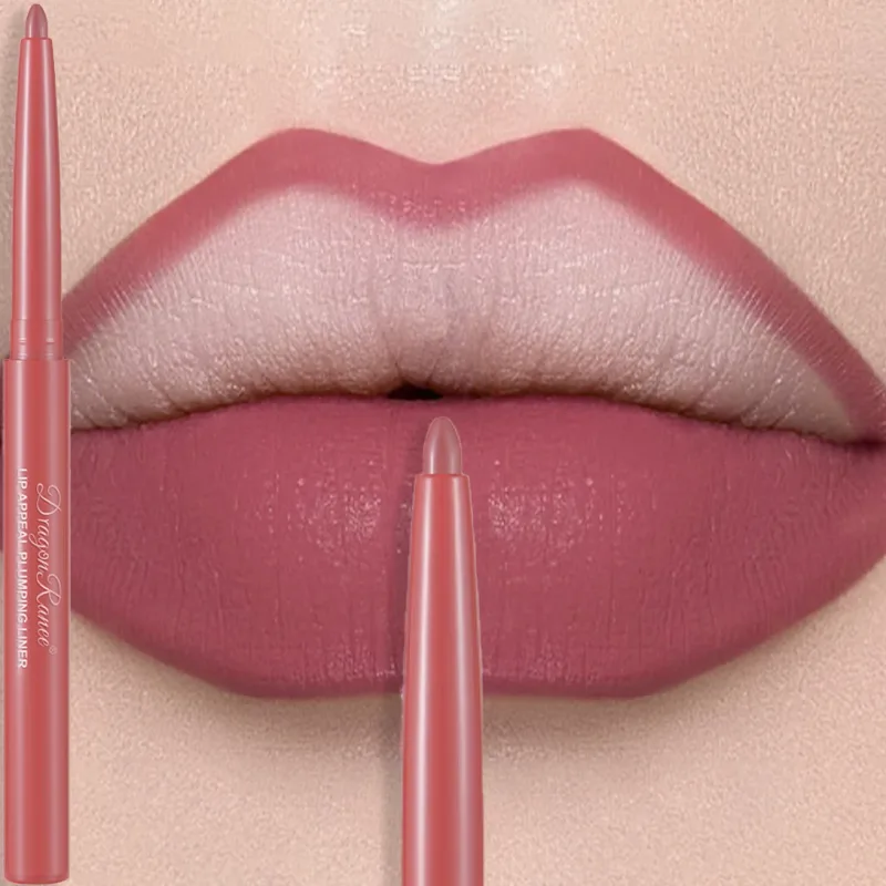 Matte Mauve ลิปสติกดินสอ Long Lasting Waterproof Non-Stick Lipliner Crayon Velvet Lip Contour Outline Smooth แต่งหน้าธรรมชาติ — image 9