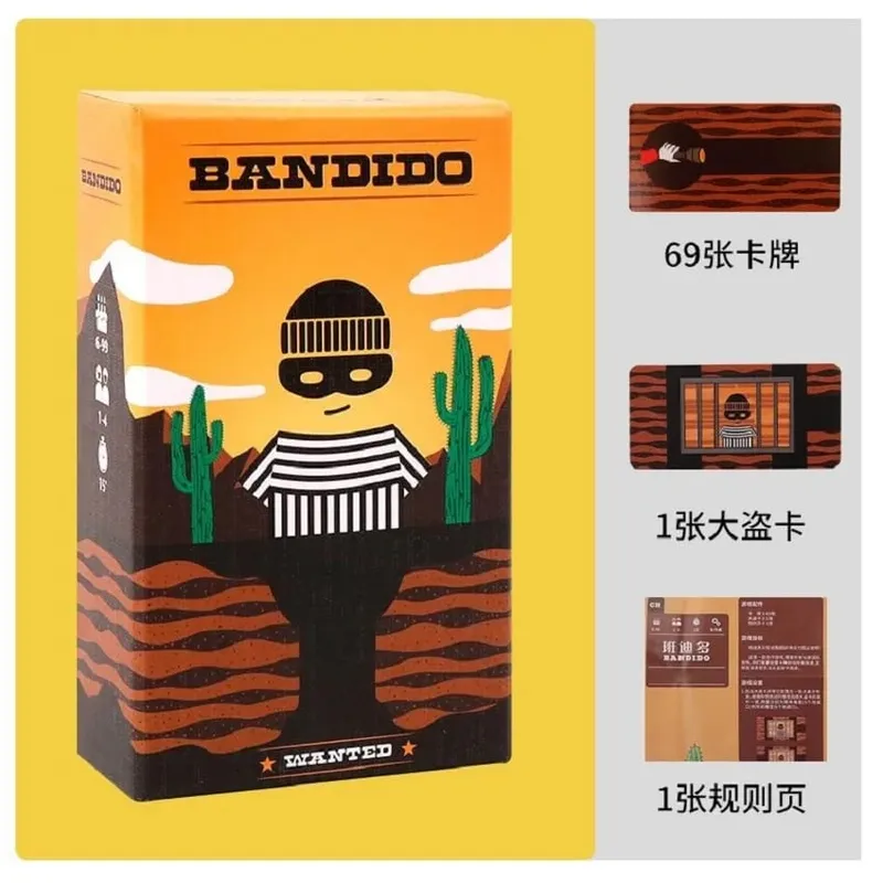Bandido Bandida Jeu de société coopératif Prison Break Jeu de cartes de stratégie 1 à 4 joueurs Puzzle de fête en famille Jeu de table pour tous les âges — image 3