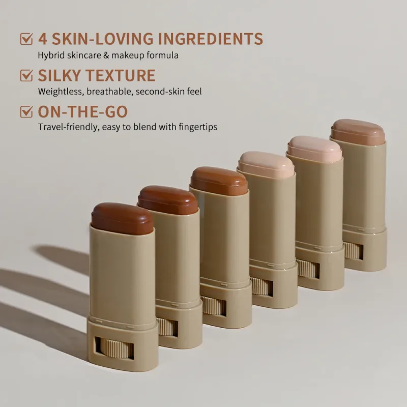 Serum Boosted Skin Tint Stick & Loose Baking Setting Powder Kawalan Minyak Mekap Alas Pakaian Panjang Mekap Sekata Tona Kulit Mekap Kemasan Matte — image 3