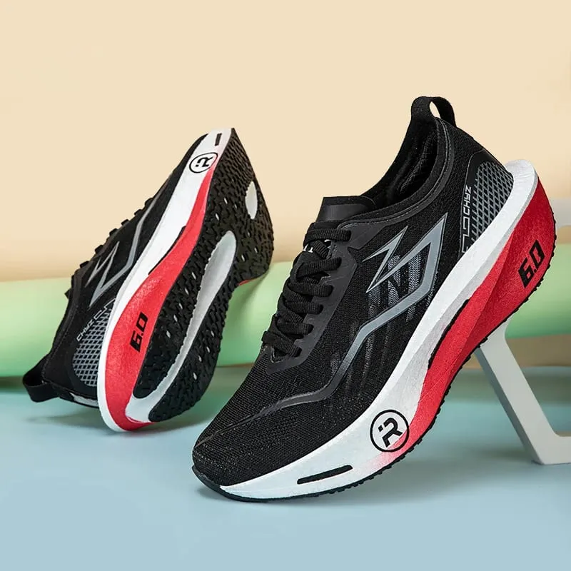 Chaussures de course légères et respirantes pour hommes et femmes, baskets de Marathon en planche de carbone, confortables, athlétiques, antidérapantes, Sports spécialisés — image 7