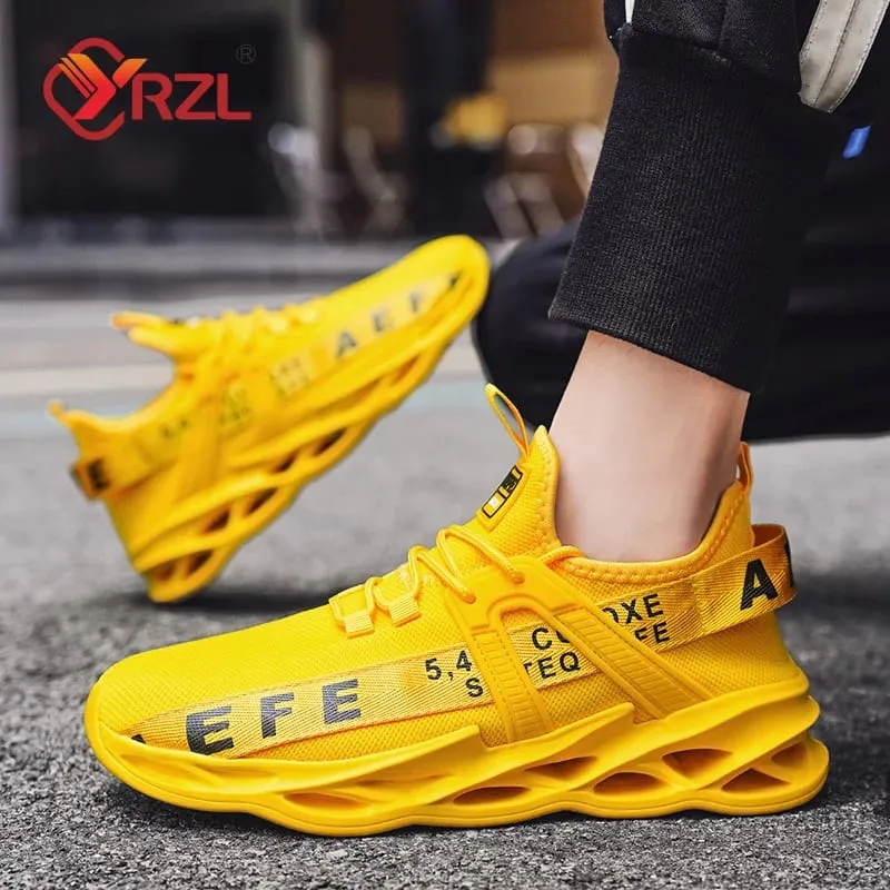 Mens Sneakers Lightweight Comfortable Mesh Breathable Sneakers Men Green Casual Shoes Thick Sole Running Shoes for Men