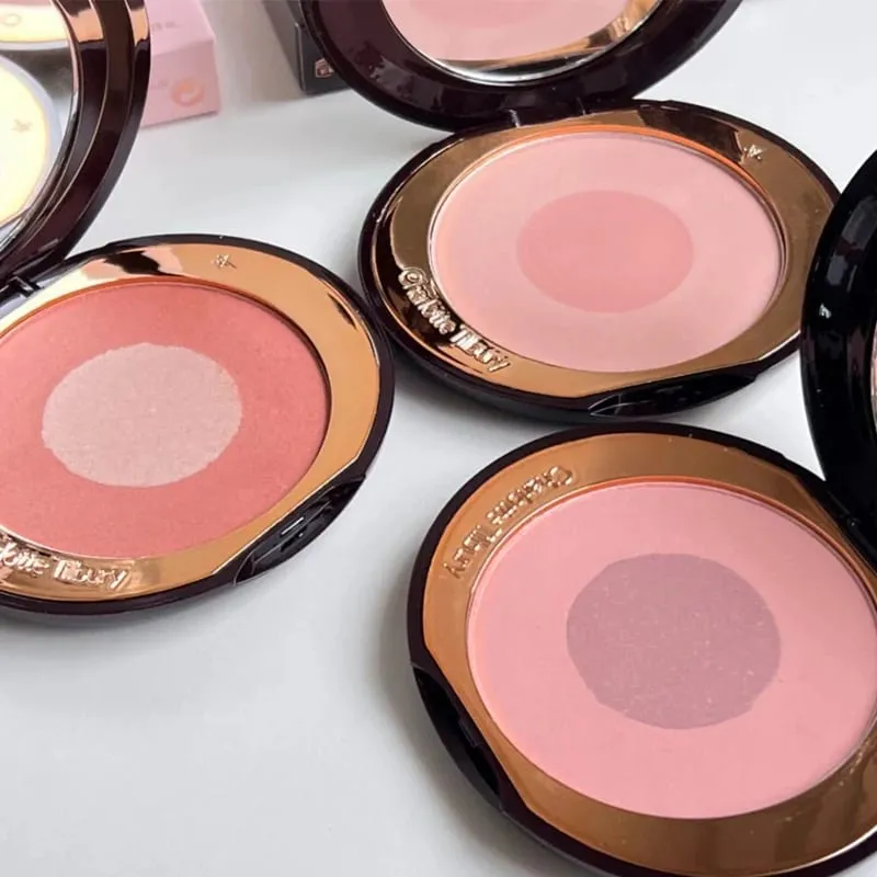 Charlotte Tilbury PILLOW TALK Series Soft Heart Double Color Powder Blusher Color Plate Hot Color Code First Love Sex on Fire — image 1
