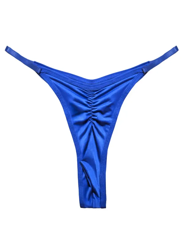 String froncé à fente haute pour hommes, sous-vêtements doux et décontractés, lisses, semi-transparents, Ultra sexy, respirants, antiadhésifs, 1 pièce — image 7