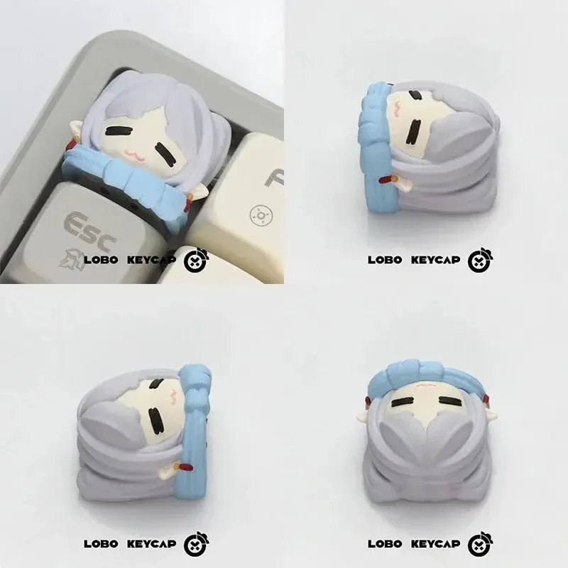Anime frieden série tema único keycap resina personalizada samambaia personagem dos desenhos animados modelo de brinquedo teclado mecânico es decoração presentes — image 3