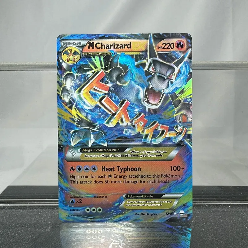 Charizard PTCG Single Collection Card 1. vydání 1996 Vmax Ex Rare Rainbow Card PKM Proxy karty Hračky Dárky — image 28