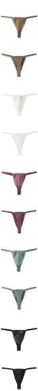 String en tissu respirant à séchage rapide pour hommes, slip confortable, sous-vêtements taille basse, vêtements d'intérieur Sexy, à la mode, pour personnes courageuses — image 9