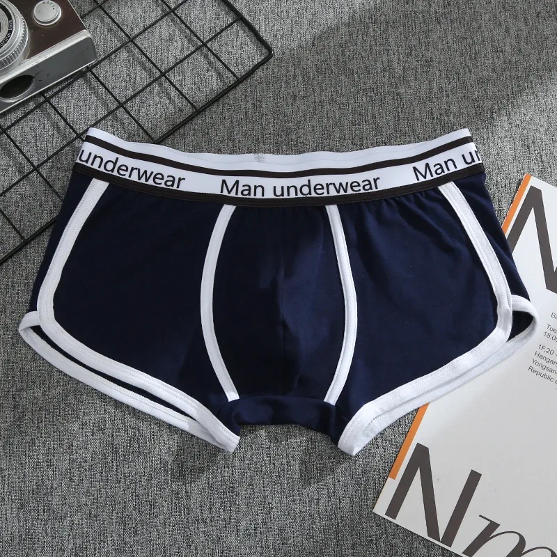 1/4 adet erkek iç çamaşırı boksörler pamuk külot nefes düz Boxershorts erkek orta bel külot Trend erkek şort Homme şort — image 18
