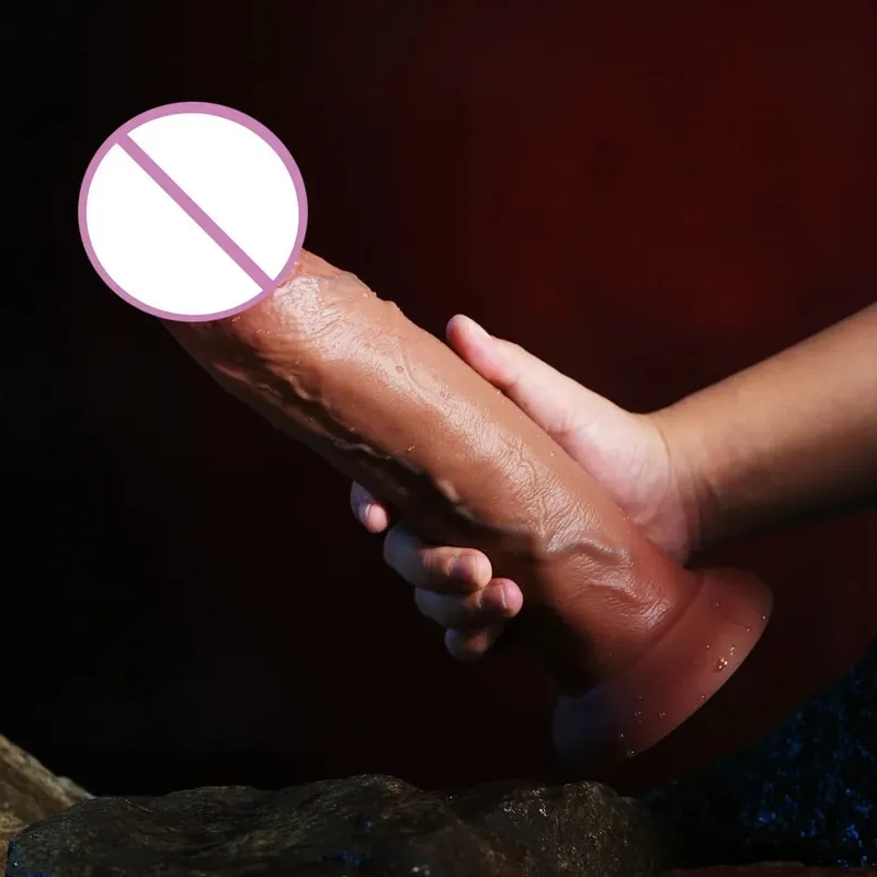 Super Realistic Long Dildo Soft Silicone Anal Dildos Strapon Dick Butt Plug Masturbator Penis Adult Sex Toys for Men Women — image 6