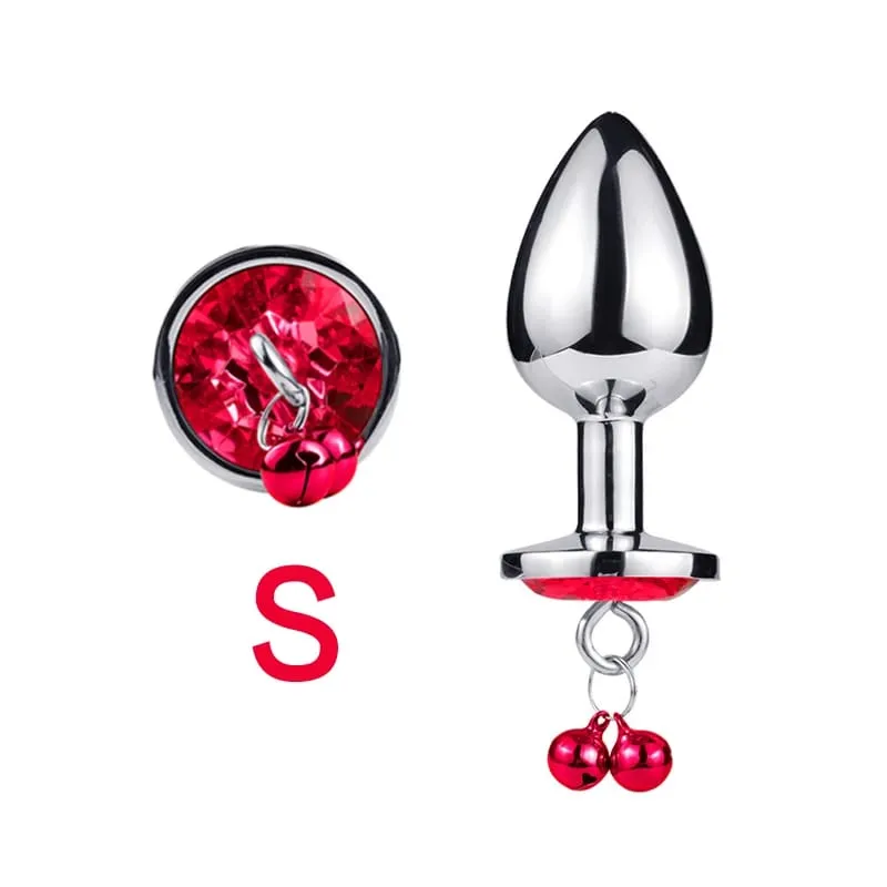 3 größen Metall Glocke-förmigen Anal Plug Traktion Kette Anal Massage Prostata Stimulation Massage Werkzeuge Erwachsene Sex Spielzeug Für paare