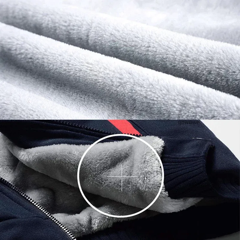 Customized winter Brand Hoodies For man Your Image Logo Heavyweight Zip-up your photo Travel Zipper Design Your Warm Jacket — image 5