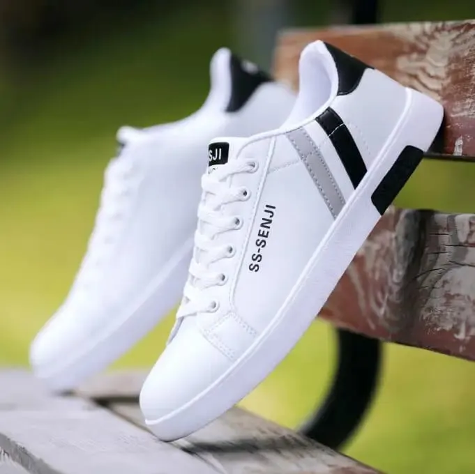 Sneakers Mænd Sko Mænd Vulkaniseret Billig Flad Komfortabel Forår Efterår Mode Hvid Casual Sneakers Herresko Chaussure — image 2