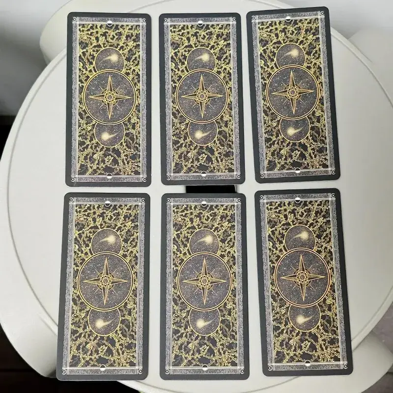Dek Tarot Kinner 11*5.3sm Dek Tarot Tradisional 11*5.3cm Diilhamkan Secara Kosmik Dilukis Tangan Lengkap 78 Kad Dalam Bahasa Espanol Sepanyol — image 6