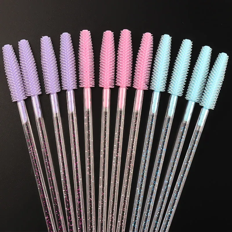 Juego de brochas de maquillaje para pestañas, 1/90/200/300 Uds., cepillos de silicona para cejas, micropalo de algodón, hisopo de brillo de labios, herramientas de extensión de pestañas — image 6