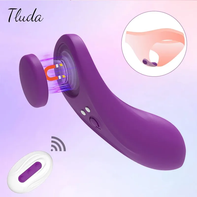 Wearable Clitoris Vibrator Women Panties Vibrator APP Remote Control Clit Stimulator Magnetic Anti-detachment Sex Toy for Women — image 1