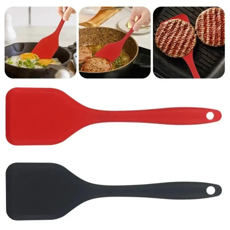 작은 20.5cm 실리콘 요리 누출 주걱 밀도 삽 튀긴 FishOmelette 삽 비 스틱 주걱 주방 요리 도구 — image 10