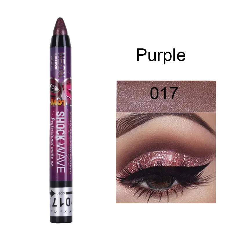 2 In 1 Eyeshadow Lipstick Stick Pencil Waterproof Glitter Matte Eye Shadow Makeup Pigment Eyeshadow Pen